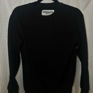 Black Boyfriend Crew Sweatshirt